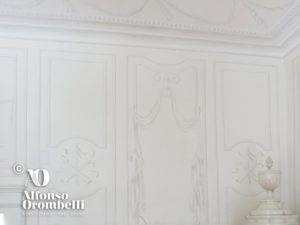 Alta decorazione murale stile impero