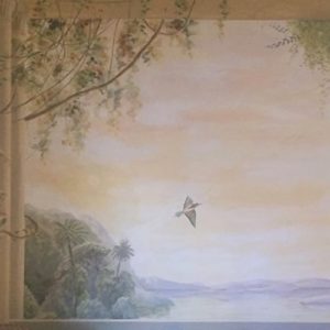 Higt pictural decoration: tropical landscape