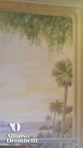 wall decoration: tropical landscape