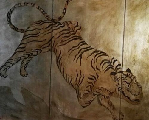 Decorazione murale: tigre orientale