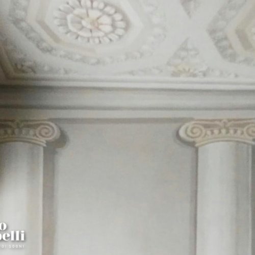 Alta Decorazione colonne e cassettoni ottagonali