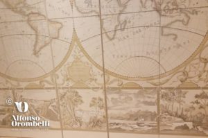 Alta Decorazione murale, carta geografica
