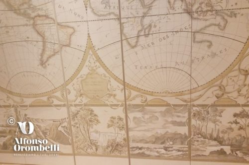Alta Decorazione murale, carta geografica