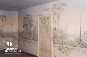Alta Decorazione murale: giardino esotico