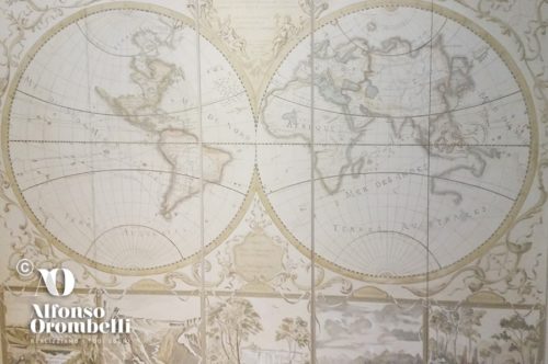 Alta Decorazione murale, mappa del mondo