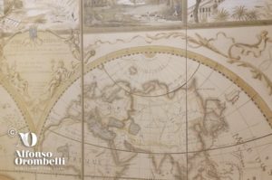 Alta Decorazione murale, mappamondo