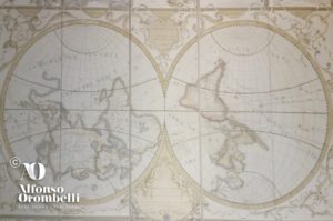 Alta Decorazione murale: mappamondo