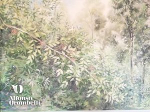 Alta decorazione murale, dettaglio