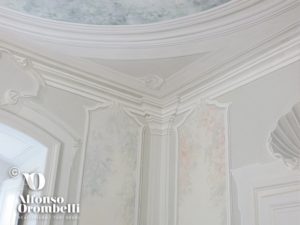 Alta Decorazione murale: conchiglia: ceiling: baroque ornament