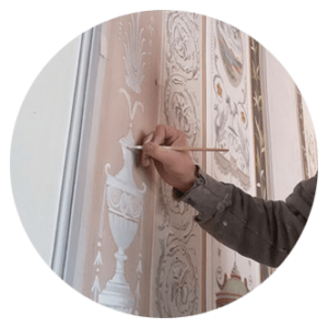 Decorazione murale Alfonso Orombelli