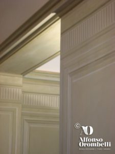 Alta decorazione libreria foglia d'oro