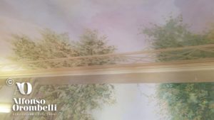 Decorazione murale, paesaggio tropicale