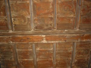 Ceiling restauration before